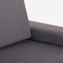 Schlafsofa 2-Sitzer, platzsparend zusammenklappbar, Stoff Miranda Modell