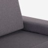 Schlafsofa 2-Sitzer, platzsparend zusammenklappbar, Stoff Miranda Modell