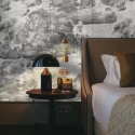 Elegante Vintage-Tapete in Schwarz-Weiß für Schlafzimmer Nuvole Verkauf