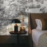 Elegante Vintage-Tapete in Schwarz-Weiß für Schlafzimmer Nuvole Verkauf