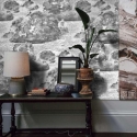 Elegante Vintage-Tapete in Schwarz-Weiß für Schlafzimmer Nuvole Sales