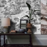 Elegante Vintage-Tapete in Schwarz-Weiß für Schlafzimmer Nuvole Sales