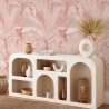 Elegante und raffinierte Tapete für das Wohnzimmer Tropical Jungle Rosa Verkauf
