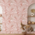 Elegante und raffinierte Tapete für das Wohnzimmer Tropical Jungle Rosa Angebot