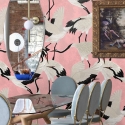 Elegante selbstklebende Tapete für Wohnzimmer Aironi Rosa Verkauf