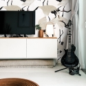 Moderne elegante orientalische Tapete für Wohnzimmer Aironi Bianchi Verkauf