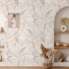 Elegante Blumen-Tapete für Wohnzimmer Bosco Tropicale Beige Aktion