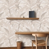 Elegante Blumen-Tapete für Wohnzimmer Bosco Tropicale Beige Verkauf