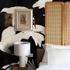 Moderne selbstklebende Tapete im orientalischen Stil für Wohnzimmer Aironi Neri Rabatte
