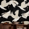 Moderne selbstklebende Tapete im orientalischen Stil für Wohnzimmer Aironi Neri Verkauf
