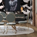 Moderne selbstklebende Tapete im orientalischen Stil für Wohnzimmer Aironi Neri Modell