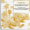 Vintage Florale Tapete Weiß und Gelb Toile de Jouy Rabatte