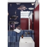 Moderne realistische Tapete mit maritimem Design Blaue Tropische Fische Sales