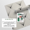 Vintage Art Déco Tapete mit geometrischem Design in Schwarz-Weiß Auswahl