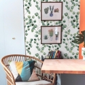 Tapete mit Eukalyptusblättern für Küche, Wohnzimmer, Schlafzimmer Angebot