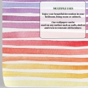 Bunte selbstklebende Tapete für Kinderzimmer Rainbow Streifen Sales