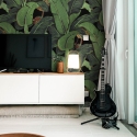 Design-Wandtapete selbstklebend Jungle Nature Schwarze Bananenblätter Angebot