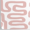 Moderne Tapete mit geometrischem Design in Weiß und Rosa Rabatte