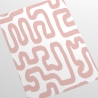Moderne Tapete mit geometrischem Design in Weiß und Rosa Katalog