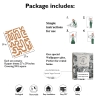 Selbstklebende Tapete geometrisches Design Abstrakt Weiß und Haselnuss Katalog