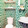 Selbstklebende Tapete für moderne Wohnzimmer Geometrica Grün Verkauf