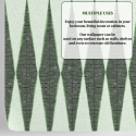 Grüne Tapete mit vintage geometrischem Design für Wohnzimmer Chevron Sales