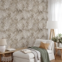Elegante beige florale Tapete für Schlafzimmer Foglie Edera Angebot
