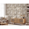 Elegante beige florale Tapete für Schlafzimmer Foglie Edera Rabatte