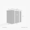 Grün Verzinktes Stahlhaus Widerstandsfähige Schiebetüren Gartenbox 201x121x176cm Alps Nature Preis