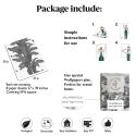 Tapete Urban Jungle Pflanzen Weiß und Grau Exotische Palmen Rabatte