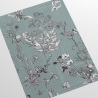Elegante Tapete mit Blättermotiv Schlafzimmer Florale Illustrationen Sales