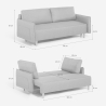 Schlafsofa 2-Sitzer im skandinavischen Stil mit verstellbarer Rückenlehne Chara Katalog