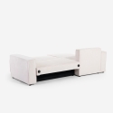Ecksofa mit Halbinsel und ausziehbarem Bett in Rippenstoff Leka Katalog