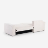 Ecksofa mit Halbinsel und ausziehbarem Bett in Rippenstoff Leka Katalog