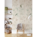 Orientalische Blumen-Tapete mit Pflanzen Japanischer Wald Bambus Angebot