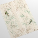 Orientalische Blumen-Tapete mit Pflanzen Japanischer Wald Bambus Sales