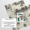 Tapete Vintage-Wald Schwarz-Weiß Toile de Jouy Ufo Nero Katalog