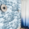 Blaue Vintage-Tapete für Wohnzimmer und Schlafzimmer Nuvole Verkauf