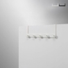 Platzsparender Türgarderobe aus Metall mit 5 Haken Swift Aktion