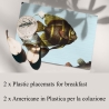 Set mit 2 Tischsets im Meeresdesign 42x30 cm Acquario Verkauf