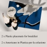 Set aus 2 waschbaren Tischsets 42x30 cm Aironi Blu Verkauf