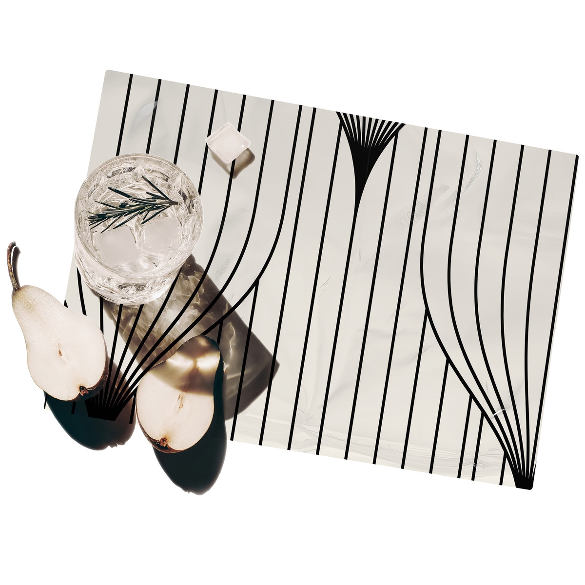 Set mit 2 waschbaren Platzsets im Vintage-Design 42x30 Art Déco Aktion