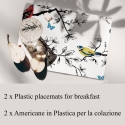 Battiti 2er-Set waschbare Platzsets für Frühstück 42x30 cm Verkauf