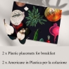 2er-Set Platzsets abwaschbar Naturdesign 42x30cm Küche Verkauf