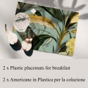 2er-Set Platzsets Botanisches Design 42x30 cm, Foresta Verde Verkauf