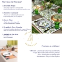 Set aus 2 abwischbaren, farbigen Platzdeckchen aus Kunststoff Pennellate Angebot