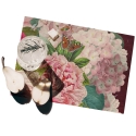 Set aus 2 waschbaren Kunststoff-Tischsets im Blumenstil Velvet Aktion