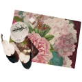 Set aus 2 waschbaren Kunststoff-Tischsets im Blumenstil Velvet Aktion