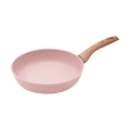 Stonerose Antihaft-Pfanne 24 cm aus Aluminium mit Granitoptik in Rosa Aktion