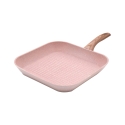 Antihaft-Grillpfanne Granit-Effekt Rosa 28x28 Bisetti Stonerose Aktion